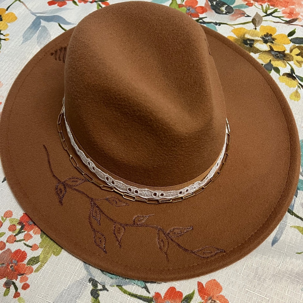 Wide Brim Fedora Hat